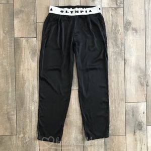 Olympia Activewear silk pants loungewear S